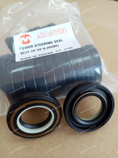 Oil seal  SCJY (CNB) 25x43x8 HNBR MARVEL/TW , for steering HONDA ACCORD (2003-2008),KIA SEPIA (1992-2000),MAZDA 626,MX6,MX3,NISSAN ALMERA,PRIMERA,BP2982F/ 23711-01909-000