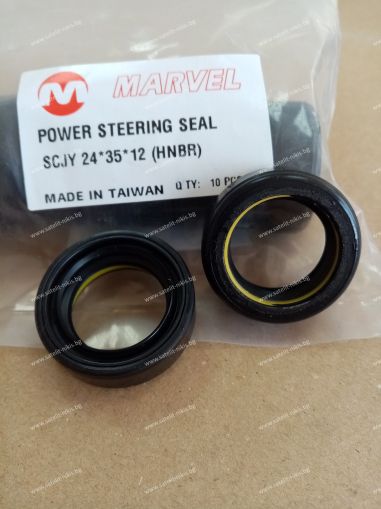 Oil seal  SCJY (CNB4) 24x35x12 HNBR MARVEL/TW , for steering of  MITSUBISHI LANCER VII (1995-2000) , VOLVO S40 I (1995-2004) , VOLVO V40 I (VS) (1995-2004),BP4909F