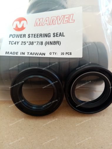 Oil seal  TC4Y 25x38x7/8 HNBR MARVEL/TW , for steering of LEXUS,TOYOTA 90310-25004