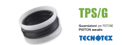 Хидравлично уплътнение за бутало TPS/G 45x37x15.5 NBR+TPE+POM до 350  bar GUARNITEC/Italy