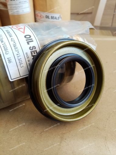 Oil seal  HTB59R 42x76/83x13.5/21.3 NBR WLK/TW, for differential of NISSAN 38189-C7123