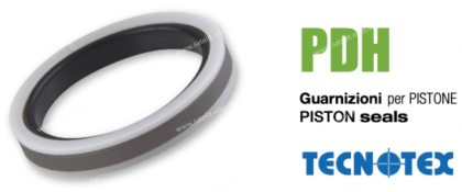 Hydraulic piston seal  PDH 106 60x50x8 NBR/PTFE+Bronze/POM heavy duty  up to 600 bar GUARNITEC/Italy