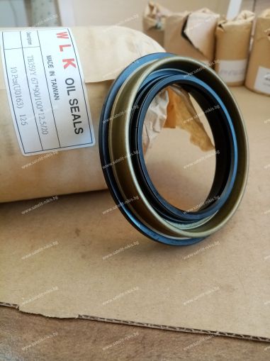 Oil seal  TB359Y 67x90/100x12.5/20 NBR WLK/TW , for rear wheel hub of NISSAN 43232-01J10