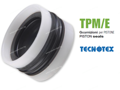 Hydraulic piston seal TPM/E 80x60x25 NBR+TPE+POM up to 350  bar GUARNITEC/Italy