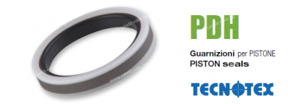 Hydraulic piston seal PDH 116  90x75x10.5/11 NBR/PTFE+Bronze/POM heavy duty  up to 600 bar GUARNITEC/Italy  , KOMATSU 707-44-90070