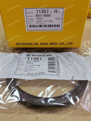 Семеринг UE (AS) 88x106x8.5 L Viton Musashi/Japan , за колянов вал на TOYOTA  90311-88005, 90311-88001,T1357  