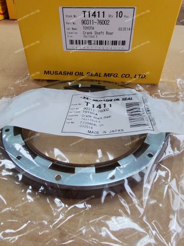 Oil seal  UES-2 78x110x8.5 L Viton Musashi/Japan , for crankshaft of LEXUS,TOYOTA  90311-76002,T1411   