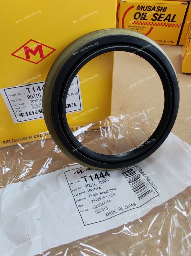 Oil seal  YWS-S 73x89.5x6.3/15.5 NBR Musashi/Japan , for front wheel hub (inner side)  of LEXUS,TOYOTA 90316-72001,T1444   