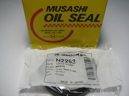 Oil seal TC (AS) 46x58x7 R NBR Musashi/Japan , for crankshaft of Infiniti,Nissan 13510-53J00 ,N2293