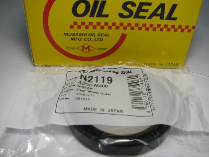 Oil seal KES-3  50x67x11 NBR Musashi/Japan , for rear wheel hub of  Nissan 43232-B5000 , N2119