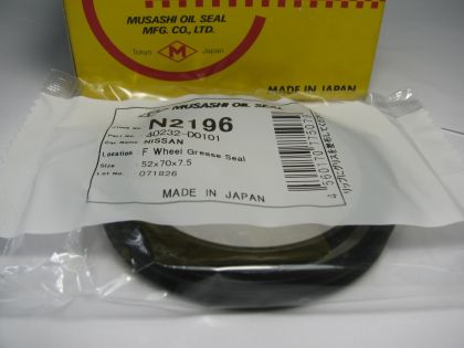 Oil seal  SDS-1 (OTB )  52x70x7.5 NBR Musashi/Japan ,for front axle of Nissan  40232-D0101 ,N2196