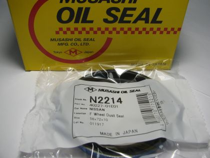 Oil seal UES-5 56x72x10 NBR Musashi /Japan, front axle Nissan 40227-01E01 ,N2214