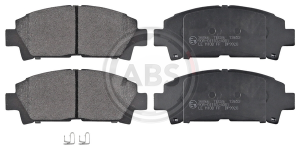 A.B.S. 36866  комплект  дискови спирачни накладки, дискови спирачки за предна ос на Toyota 04465-12160, 04465-20510