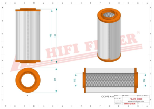 Air filter primary SA 16635 HIFI FILTER for ISEKI,MASSEY FERGUSON