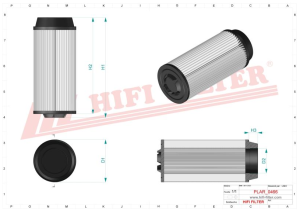 Air filter  primary  SA 17206 HIFI FILTER for ATLAS COPCO,BOMAG,CLAAS,KAESER,NOE RITTER.PONSSE,SENNEBOGEN,VALTRA