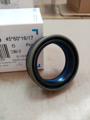 Oil seal Combi SF 45x60x16/17 NBR+PU , for differential of VOLVO 11715254, 11709461,CARRARO 641735,CASE IH 84166622,87685583,CLAAS 11374980, ERKUNT 103184, ESCORTS D10312780, NEW HOLLAND 84166622,87685583,ZETOR 93-4762