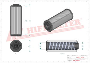 Hydraulic filter SH 63301 HIFI FILTER for AEBI,ARCTIC CAT,CATERPILLAR, CLAAS,JCB,MANITOU,SAELEN