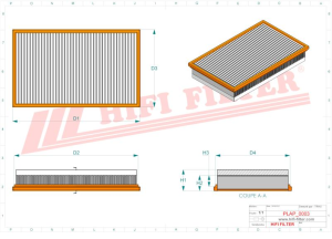 Въздушен филтър  SA 4056 HIFI FILTER за CITROEN,PEUGEOT,SUZUKI