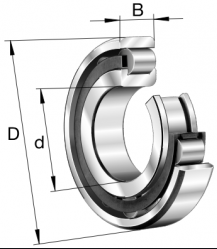 Bearing  NJ 2207 (35x72x23)  KOYO/Japan , CNH 03683370,24900250,Claas 0002391201,0002391201,235700.0,New Holland 5125824J