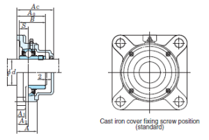 Bearing set  UCF204 ( RCJY20-XL-N ) KOYO/Japan