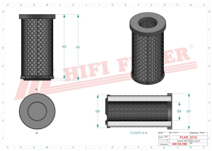 Въздушен филтър защитен SA 16121 HIFI FILTER за ATLAS COPCO,BELARUS,CHALLENGER,DOOSAN DAEWOO,HITACHI,KOBELCO,KOMATSU,LIEBHERR,SANY,TEREX,VOLVO