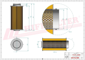 Хидравличен филтър SH 66263 HIFI FILTER за CASE,NEW HOLLAND,STEYR