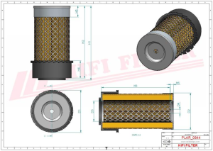 Въздушен филтър основен SA 11556 K HIFI FILTER за BOBCAT,CASE,GEHL,JCB,MASSEY FERGUSON