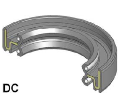 Oil seal  DC (A-DUO) 35x55x11 FKM YWEI/China ,  AW2085E