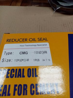 Oil seal  CMG 110x160x13/49 NBR YWEI/China , for Concrete mixer gearbox