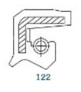 Oil seal   TCV (122) 42x55x7/7.5  NBR SOG/TW, for hydraulic pumps,motors and hydrodynamic couplings