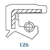 Oil seal TCV (122) 45x65x7/7.5 Viton SOG/TW , for hydraulic pumps,motors and hydrodynamic couplings