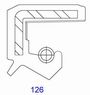 Oil seal   TCV (126)  12x26x7 NBR SOG/TW, for hydraulic pumps,motors and hydrodynamic couplings