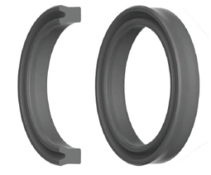 Hydraulic piston and rod seal USH 32x47x8 NBR90 up to 210 bar WLK/TW