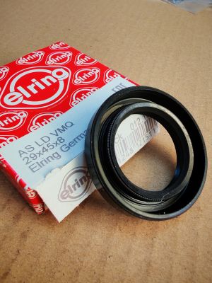 Семеринг AS 29x45x8 L MVQ 012.160 ELRING , за разпределителен вал на HONDA 91213P2FA01,91213PC6003,ROVER  LUC10003