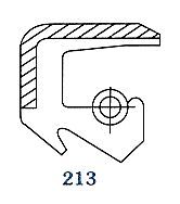 СЕМЕРИНГ UDS-3 (213) 154x175x13 NBR SOG/TW, задна главина на  NISSAN 43090-90014, N2221, HINO 9828-01193, H3058