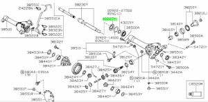 СЕМЕРИНГ  TBC9Y 39x82x13.3/20.5 ACM MARVEL/TW , за преден редуктор  на INFINITI,NISSAN  40227-EA000    