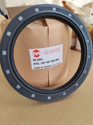 Oil seal  HTCL 110x142x12  MVQ  MARVEL/TW , for crankshaft of NISSAN 12279-Z5504