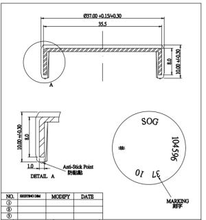 Капачка EC (108) 50x8 NBR SOG/TW