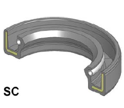 Oil seal A (SC) 145x163x7 NBR SOG/TW