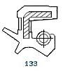 Oil seal  TC9 (133) 44x60x9/13.5 Viton SOG/TW 