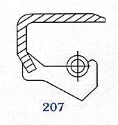 Oil seal SB (B)  50x70x9 NBR SOG/TW,  for half axle of TOYOTA 90310-50006