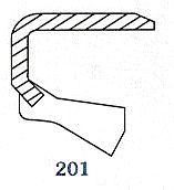 Oil seal VB (BO)  25x33x5 NBR SOG/TW
