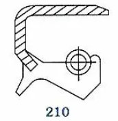 Oil seal TB (BS)  97x114x12 NBR SOG/TW, for rear axle of forklifts MITSUBIHI 91443-06400
