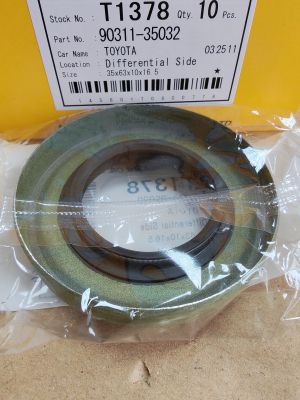 Oil seal  TB9 (UDS-9) 35x63x10/16.5 W NBR Musashi/Japan , for differential of LEXUS,TOYOTA  90311-35018,T1375    