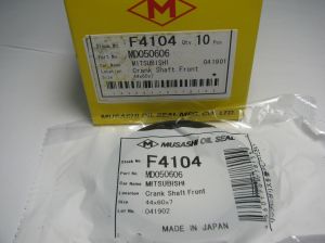 Oil seal AS 44x60x7 R NBR Musashi/Japan ,  for crankshaft front side of Hyundai,Kia 21421-32014,Mitsubishi MD050606,F4104