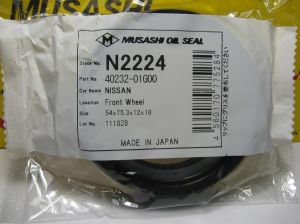 Семеринг UES-259 54x75.3x12/18 NBR Musashi/Japan , предна главина на Nissan  40232-01G00 ,N2224