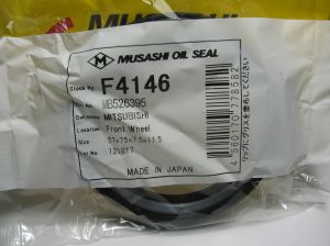 Oil seal UES-S 57x75x7.5/11.5 NBR Musashi/Japan , wheel hub of Hyundai,Mitsubishi MB526395 ,F4146   
