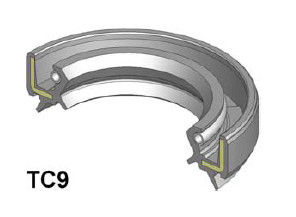 Oil seal UES-9 (TC9) 58.5x75x9/14.5 R Silicone Musashi/Japan , for crankshaft front side of TOYOTA 90311-58007 ,T1226   