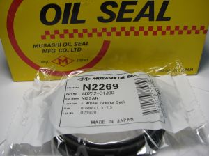 Семеринг UES-S 60x68x11/17.5 NBR Musashi/Japan , предна главина на Nissan  40232-01J00, N2269