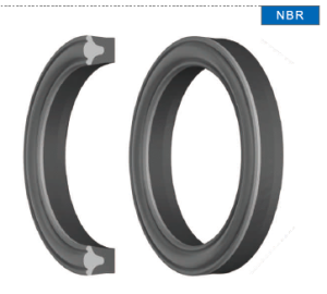 Хидравличен уплътнител за прът S8 18x26x6 NBR90/fabric NBR 250 bar KVK/China